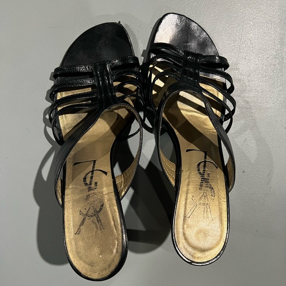 YSL black leather heel size 36.5 - Picture 1 of 12